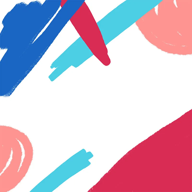 Niños que pintan la calcomaní mural abstracta rojo-azul resistente la humedad decoración de la pared para la guarderí Rojo...