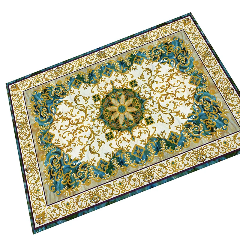 Novedad, alfombra con estampado Floral, alfombra de poliéster multicolor, alfombra antideslizante que admite mascotas, alf...