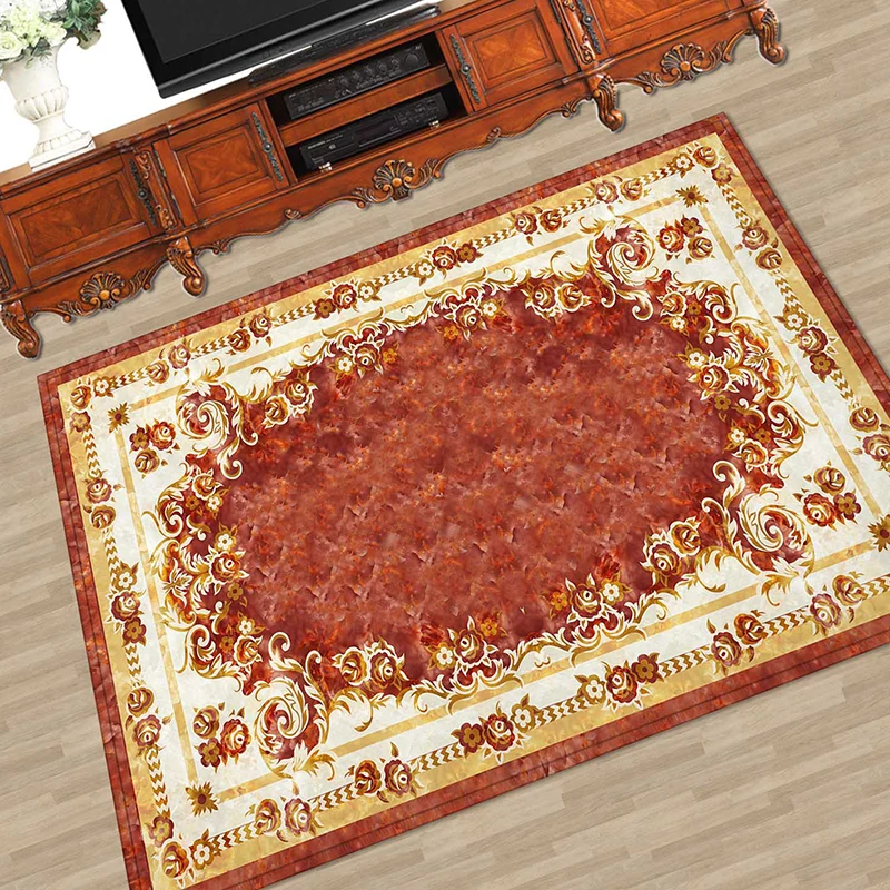 Novedad, alfombra con estampado Floral, alfombra de poliéster multicolor, alfombra antideslizante que admite mascotas, alf...