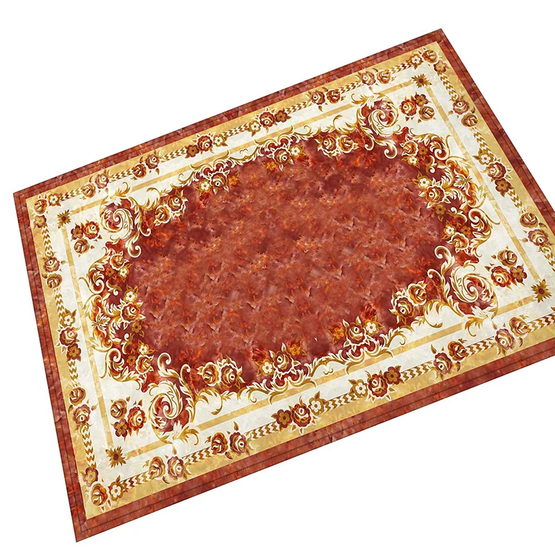 Novedad, alfombra con estampado Floral, alfombra de poliéster multicolor, alfombra antideslizante que admite mascotas, alf...