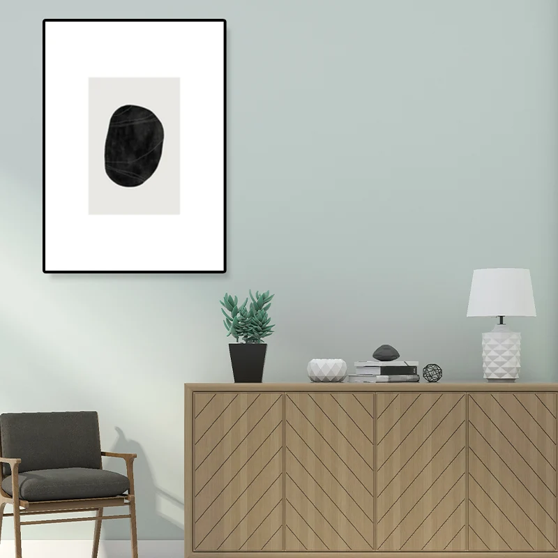 Novedosa decoración gráfica de pared, pintura en lienzo de color suave, texturizada, varios tamaños Blanco Clearhalo