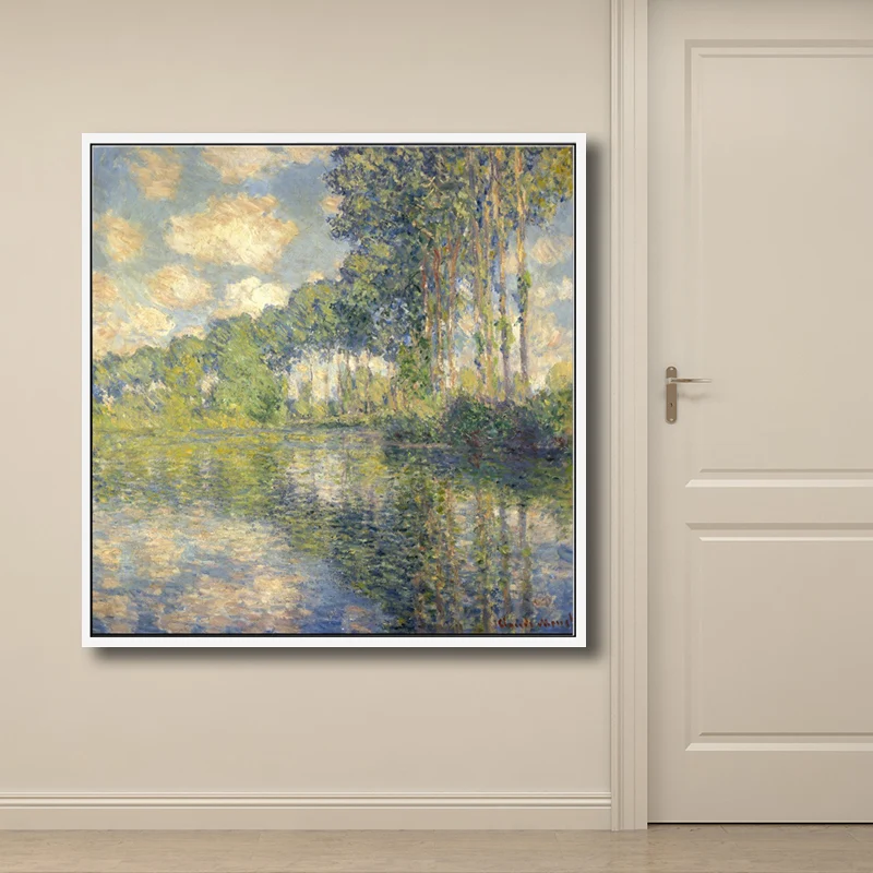 Paisajes rústicos pintura lienzo texturizado color oscuro pared arte decoración para sala de estar Purpura Clearhalo