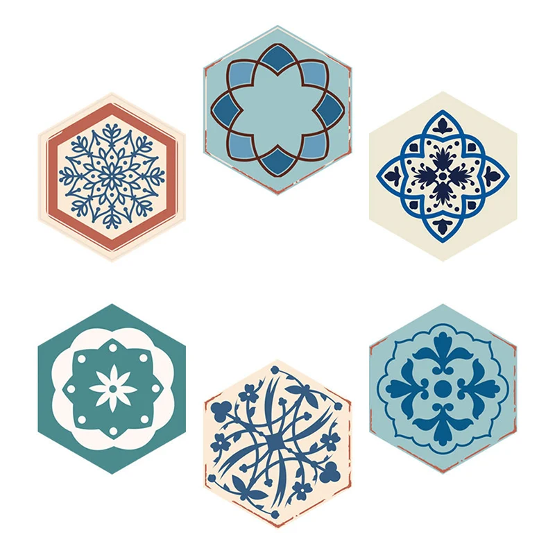 Panel de papel tapiz Aqua Bohemian Stick, arte de pared con estampado de flores de 5,9 pies cuadrados para sala de estar C...