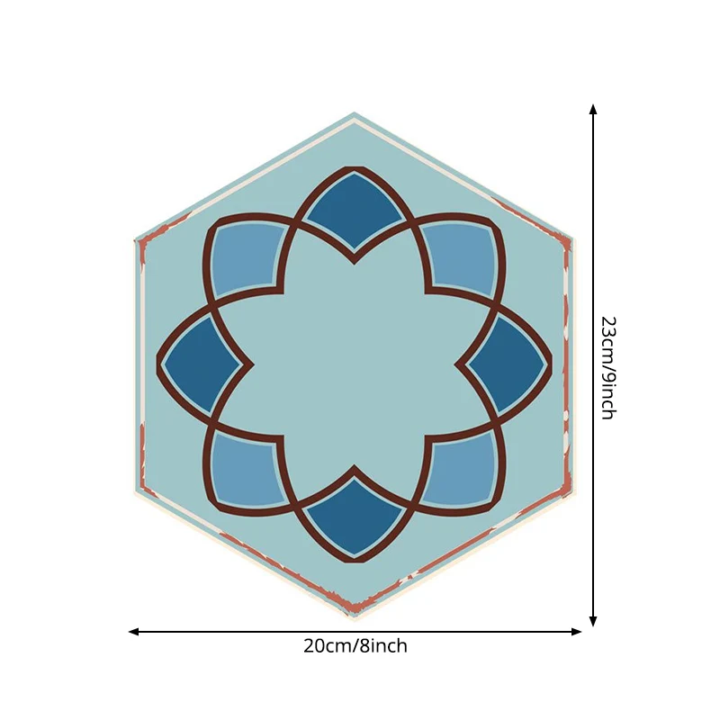 Panel de papel tapiz Aqua Bohemian Stick, arte de pared con estampado de flores de 5,9 pies cuadrados para sala de estar C...