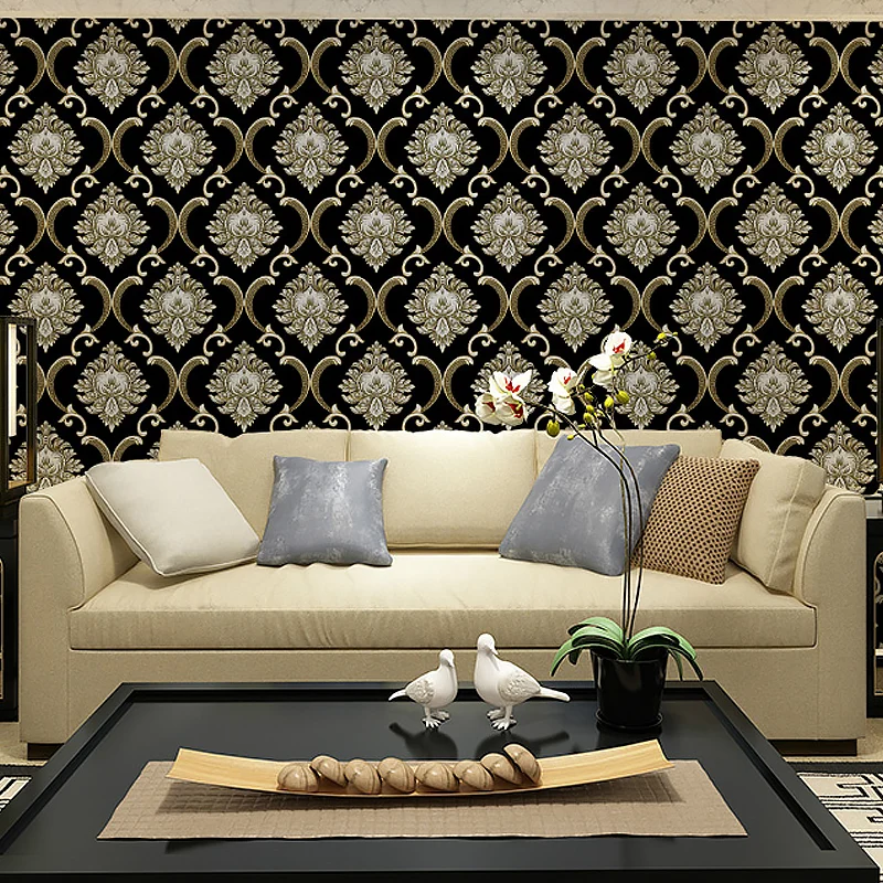 Papel pintado con estampado de medallones Glam para comedor, decoración de pared de 33' de largo x 20,5" de ancho en color...