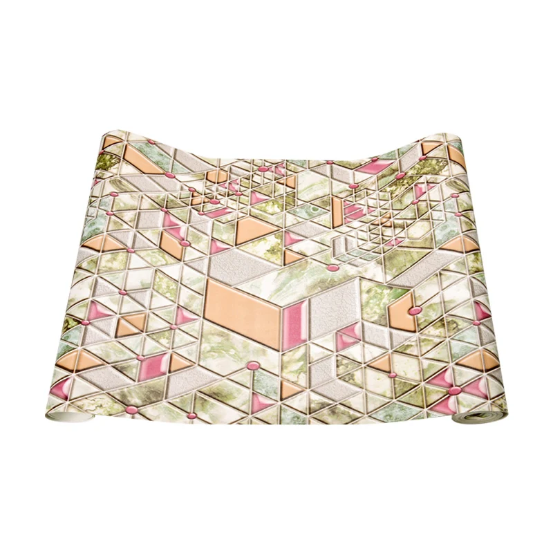Papel pintado retro verde suave, 20,5 pulgadas de ancho x 31 pies de largo, revestimiento de paredes para pared decorativa...