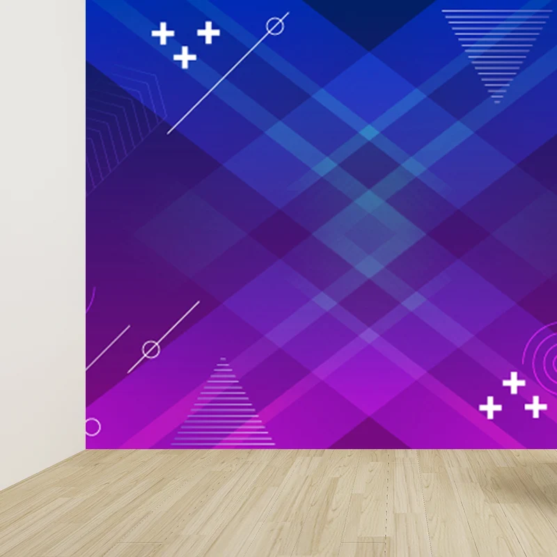Papel tapiz Mural con patrón abstracto para decoración del hogar, revestimiento de paredes personalizado de ciencia ficció...
