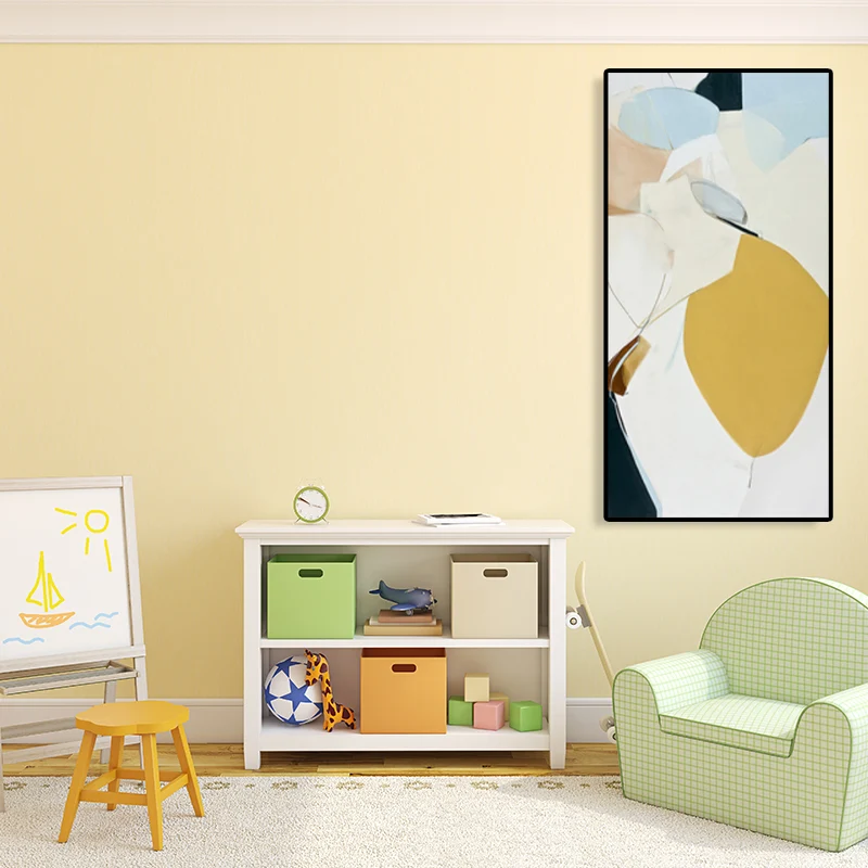 Pintura abstracta, lienzo de color suave, impresión de arte de pared texturizada, opciones de múltiples tamaños Marron Cle...