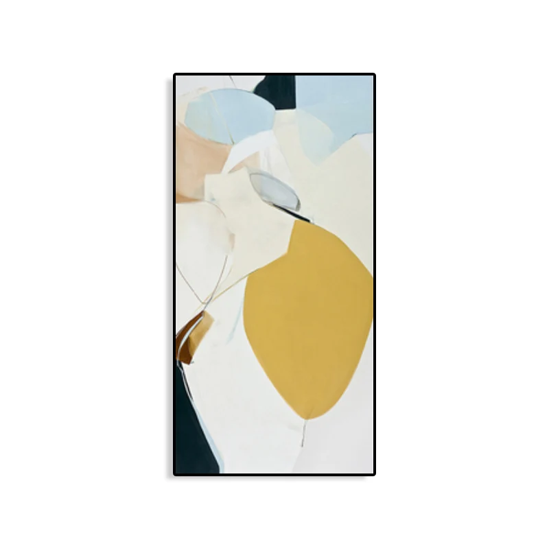 Pintura abstracta, lienzo de color suave, impresión de arte de pared texturizada, opciones de múltiples tamaños Marron Cle...
