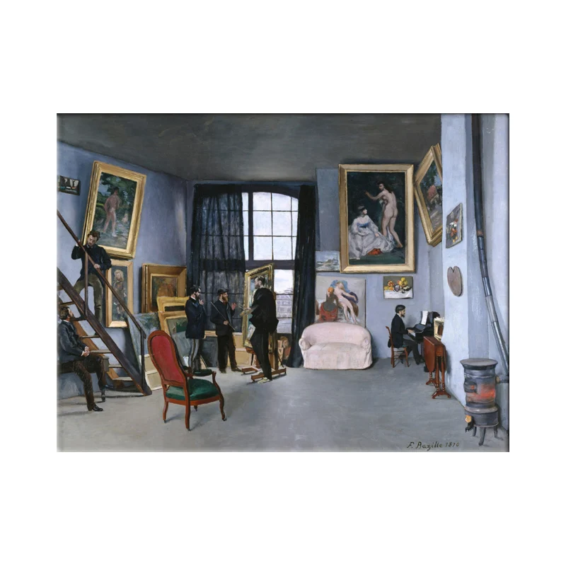 Pintura rústica de la lona de la decoración de la pared del estudio de arte texturizado en azul para el comedor, opciones...