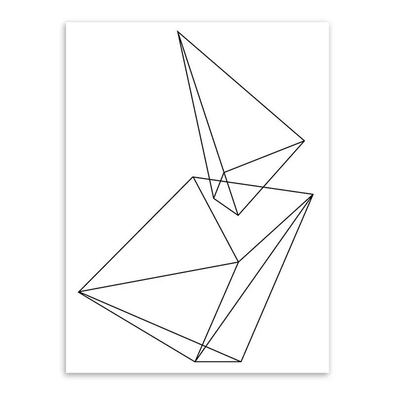 Pintura texturizada arte blanco del diverso modelo de la geometrí para el dormitorio, tamaños múltiples disponibles Blanco...