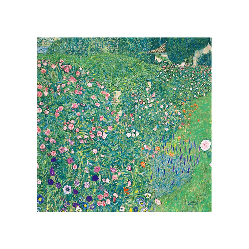 Pintura texturizada arte verde de los arbustos florecientes para el cuarto de baño, tamaños múltiples disponibles Verde Cl...