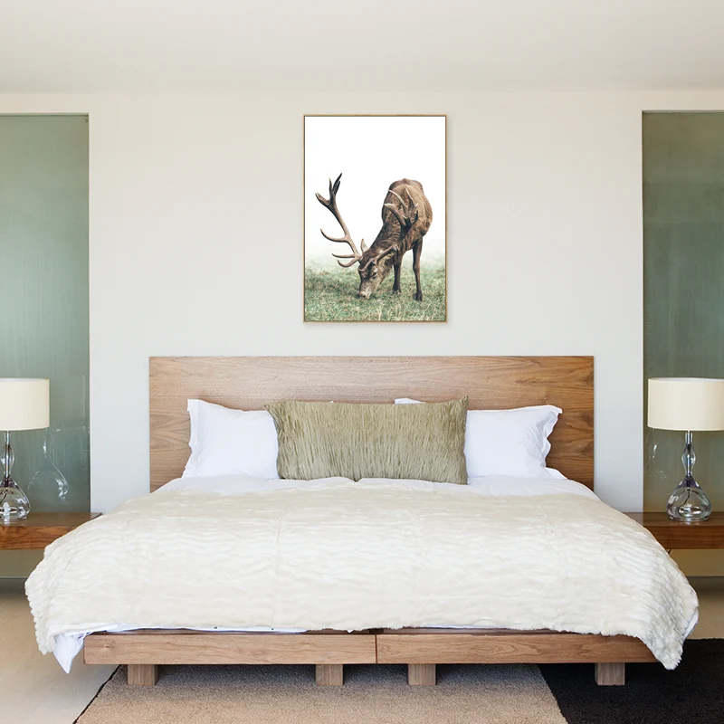 Pintura texturizada del dormitorio de las muchachas del estilo moderno de la decoración de la pared del reno, tamaños múlt...