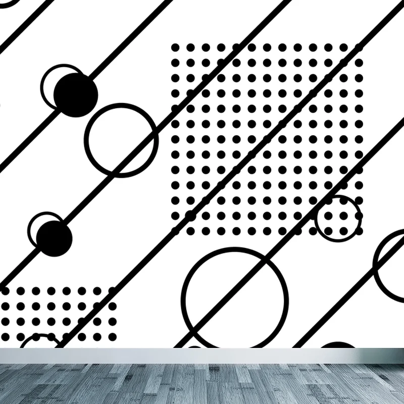 Recubrimiento de paredes gigante para el interior de la casa, tamaño personalizado del papel pintado mural de la geometrí...