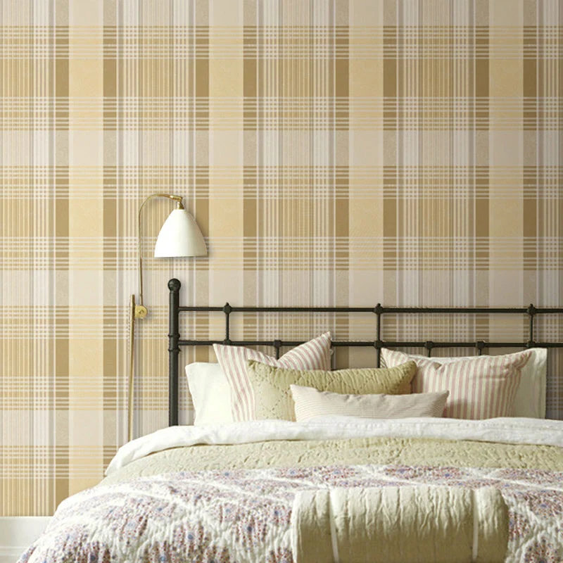 Revestimiento de pared de celosí moderno para decoración de dormitorio, rollo de papel pintado de 33' x 20,5" en color sua...