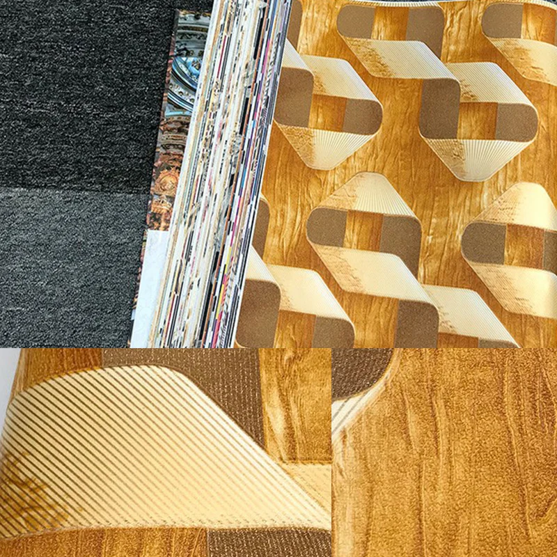 Rollo de papel tapiz con patrón de cinturón trenzado, decoración de pared novedosa de Color oscuro para sala de estar Azul...