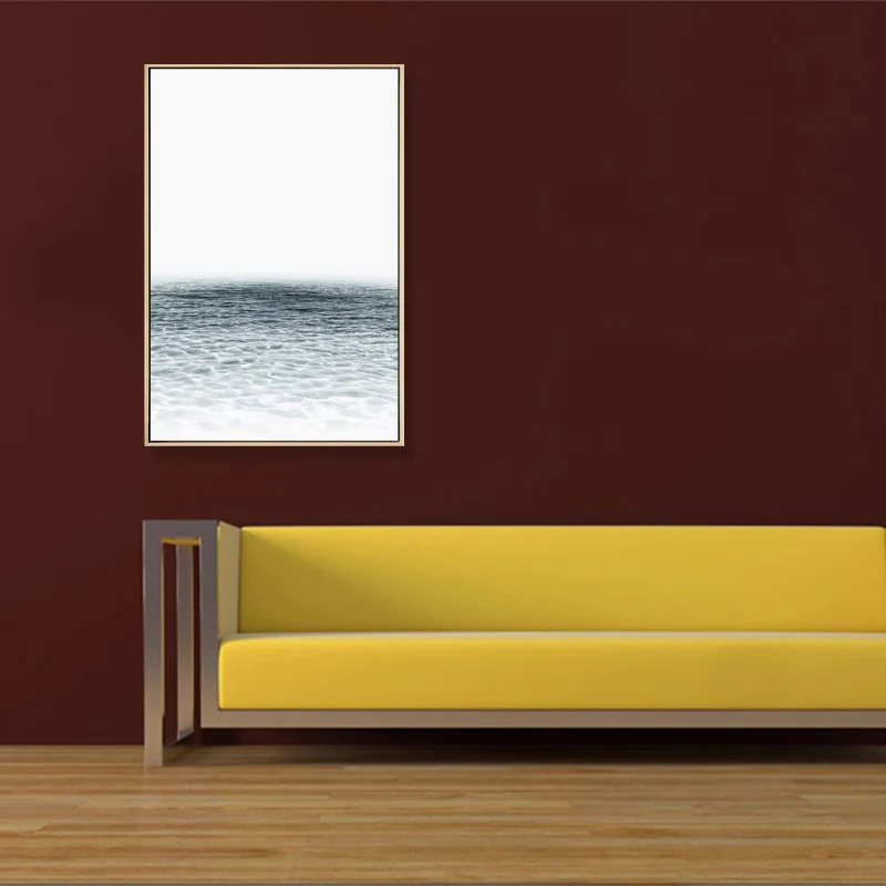 Tropix Photo Ocean Surface Art Print Canvas Texturizado Color claro Decoración de pared para el hogar Verde Clearhalo