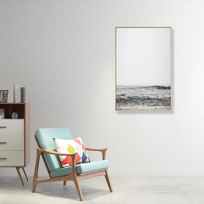 Tropix Photo Ocean Surface Art Print Canvas Texturizado Color claro Decoración de pared para el hogar Verde Clearhalo