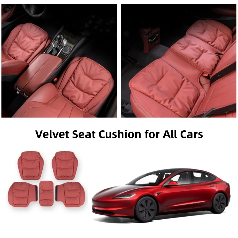 Cómodo cojín de asiento de automóvil de válvulas con cuero resistente las manchas para los ataques de invierno para todos...