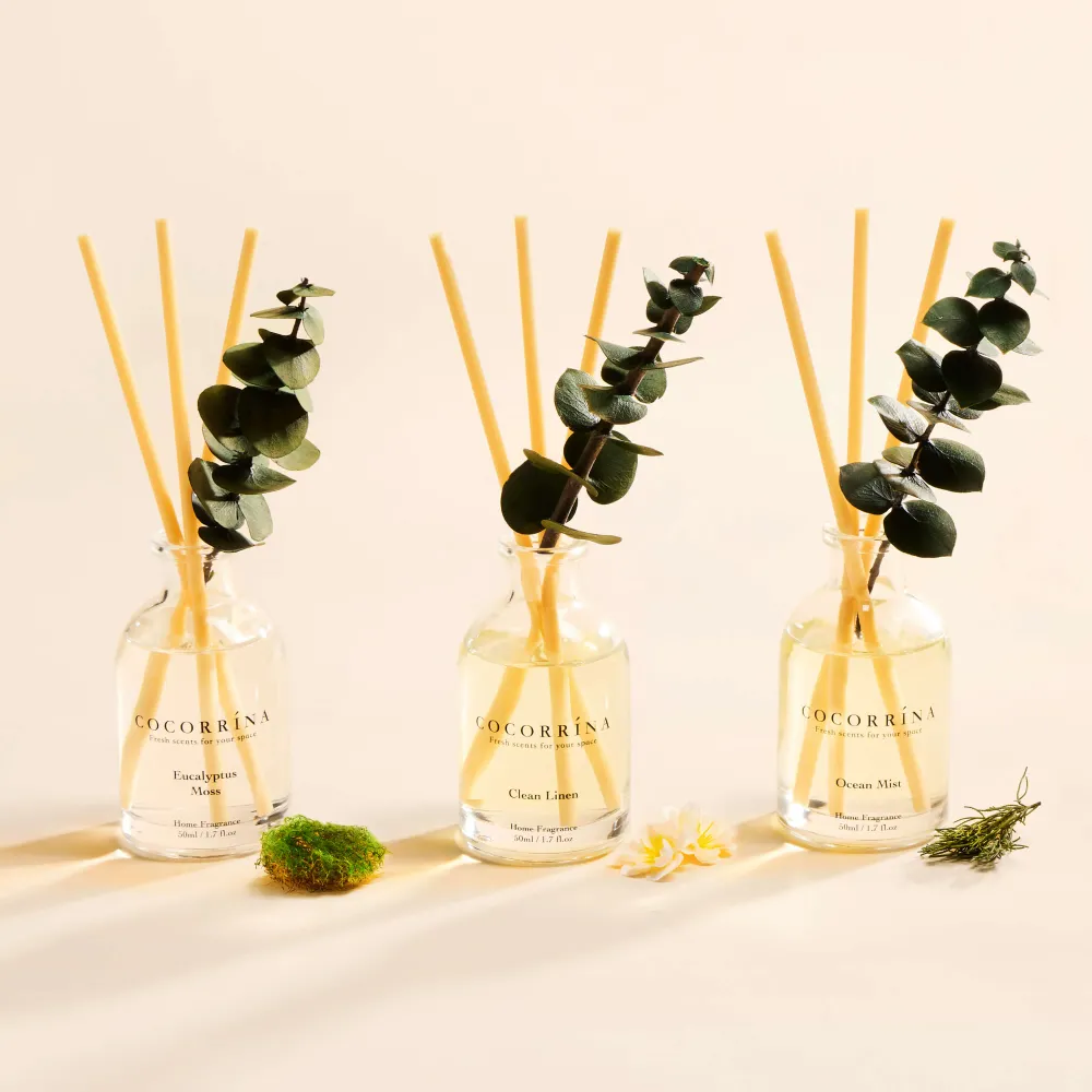 Difusor de varillas COCORRÍNA de 50 ml (juego de 3) - Fresh Set COCORRÍNA®
