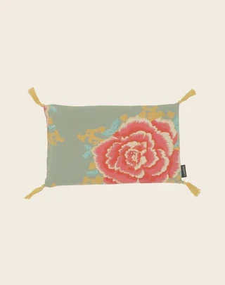 COJIN PEQUEÑO HUESOS DE CEREZA ESTAMPADO Red