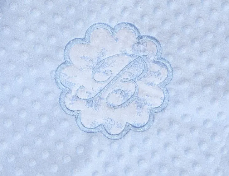 Cojín Caramelo Antivuelco Personalizado Nanetes Inicial Bordada Gris