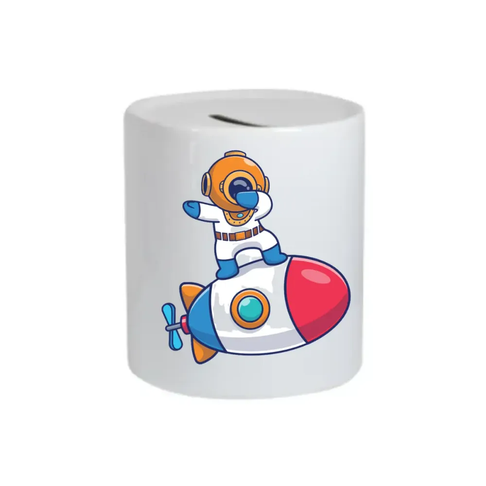 10 Pz Vaso Ceramica 11 oz Blanco Estilo Alcancia Color Make
