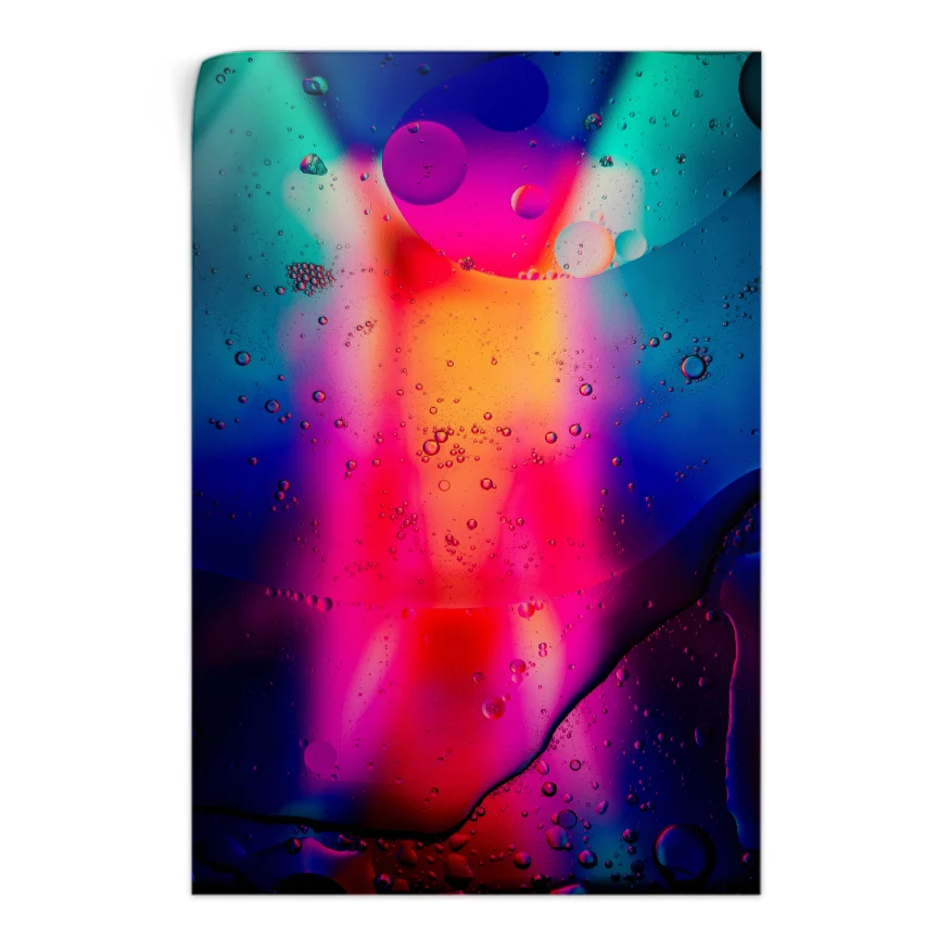 Colores Aceite y Agua Poster