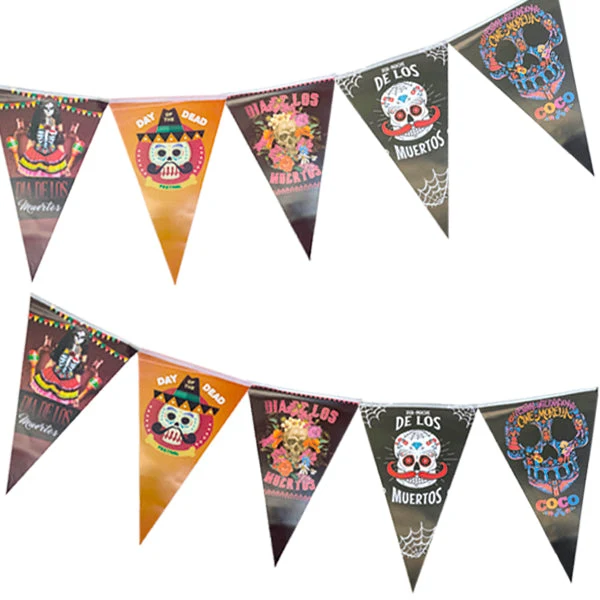 🎃 Banderín Halloween 2 Caras 2 m COMERCIALIZADORA PARTY EXPRESS CHILE LTDA
