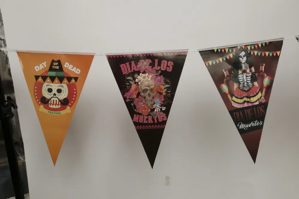 🎃 Banderín Halloween 2 Caras 2 m COMERCIALIZADORA PARTY EXPRESS CHILE LTDA