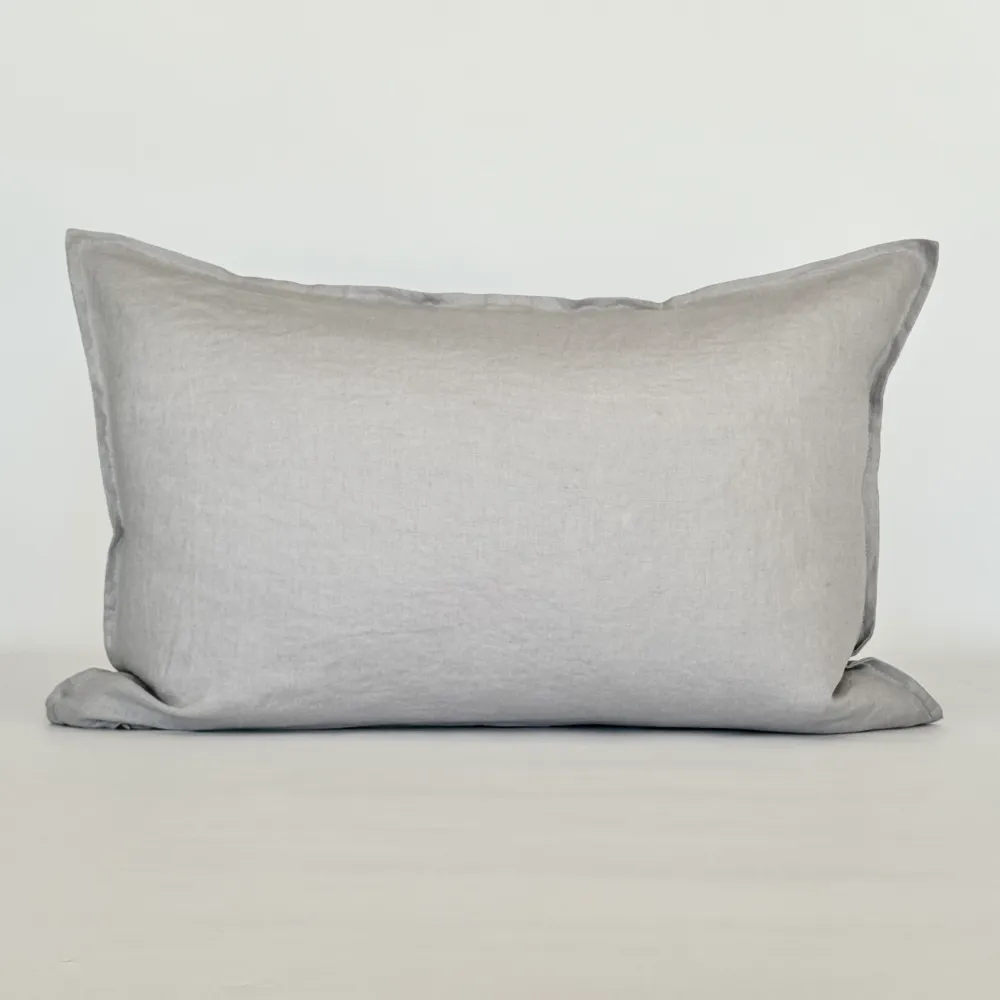 Funda Cojín Lino Lyra - Gris Perla Complementa Diseño