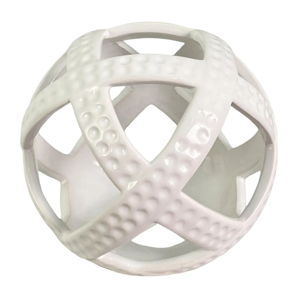 Esfera Decorativa Concepts Life Blanca 13.2X13.2X11cm