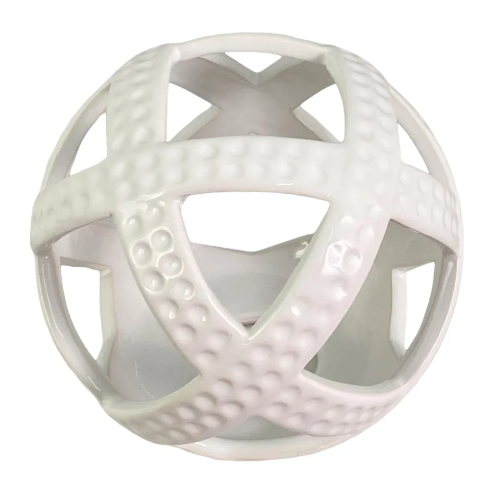 Esfera Decorativa Concepts Life Blanca 13.2X13.2X11cm