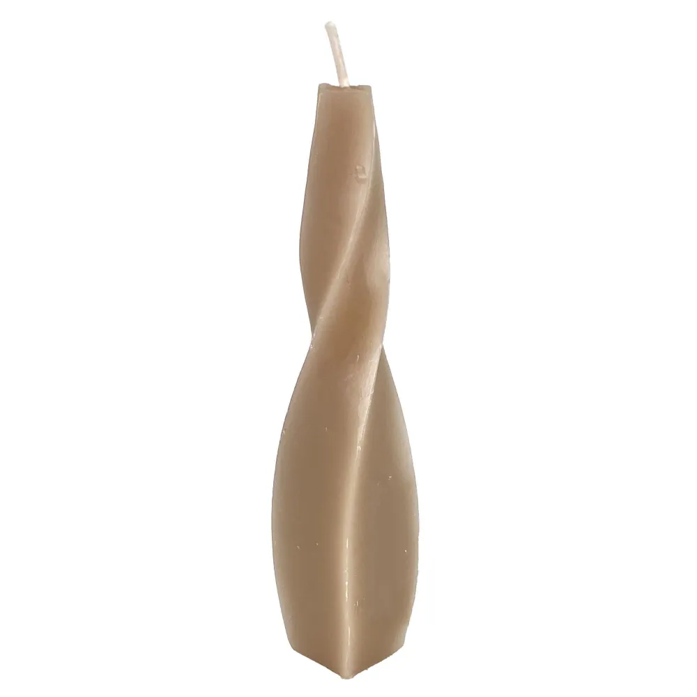 Vela Decorativa Concepts Life Espiral Marfil Oscuro 3.2X3.2X18cm