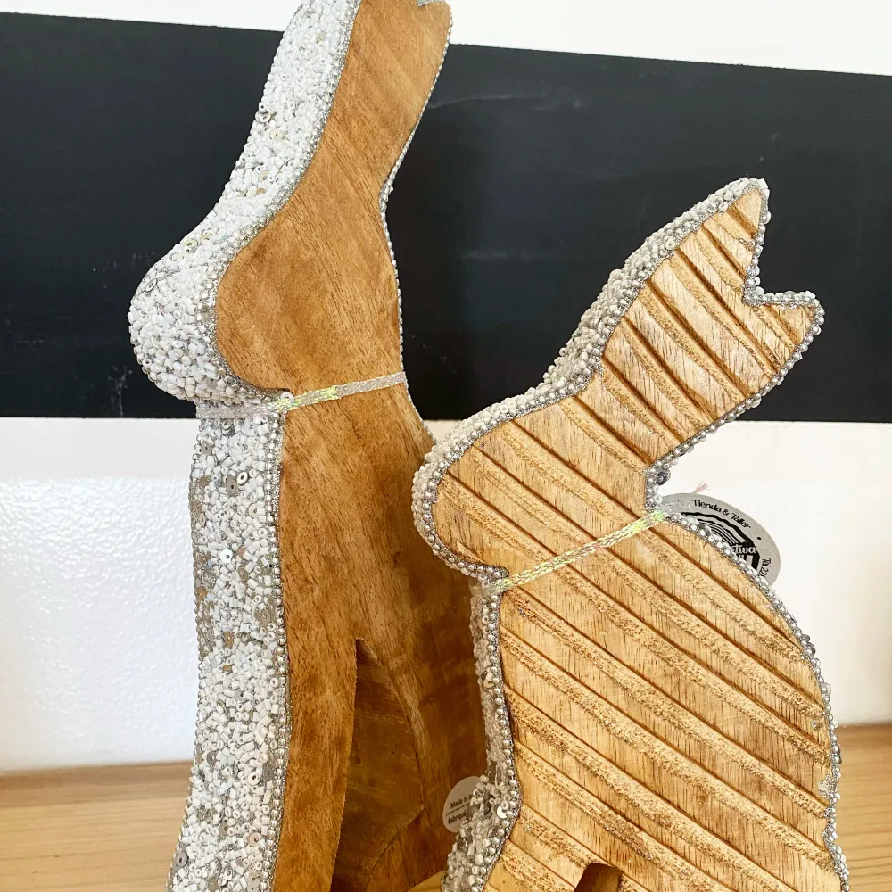 Conejo Madera Piedreria Corteza Creativa