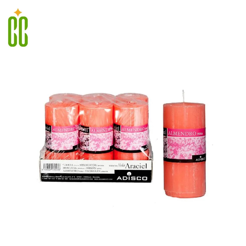 Vela Araciel Rosa (Almendro) 1 Unidade Cosmo Cosmetics
