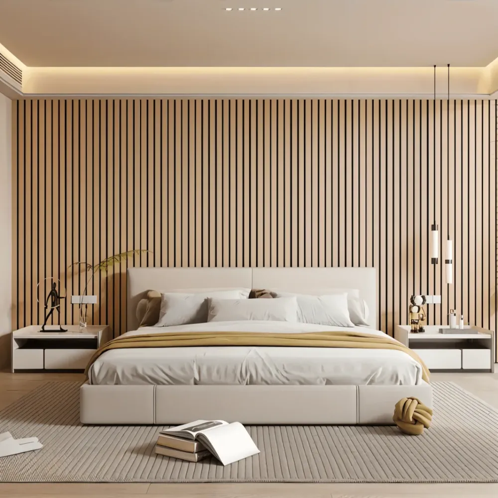 3D Akupanel – Revestimiento de pared autoadhesivo para espacios con estilo Marron Cozey Maison