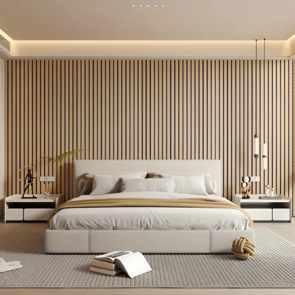 3D Akupanel – Revestimiento de pared autoadhesivo para espacios con estilo Marron Cozey Maison