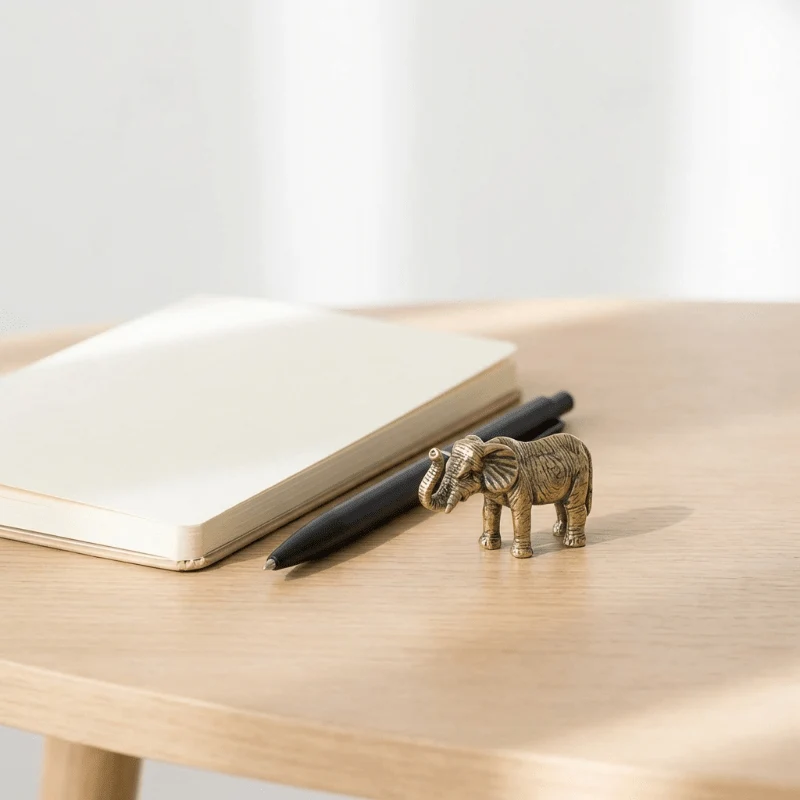 BRASSLINE - Elefante exclusivo hecho mano en latón para acentos decorativos Cozey Maison