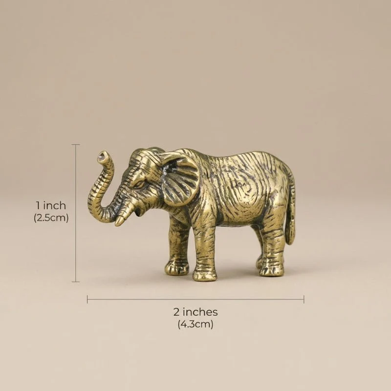 BRASSLINE - Elefante exclusivo hecho mano en latón para acentos decorativos Cozey Maison