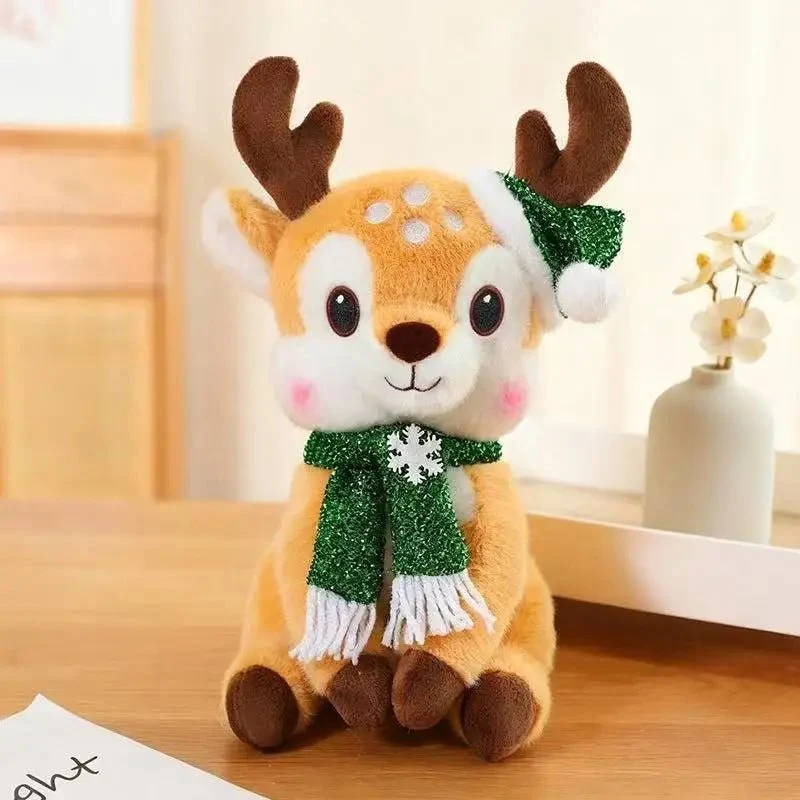 CUDDLESCARF – Encantadora muñeca de peluche navideñ con diseño de dibujos animados Cozey Maison