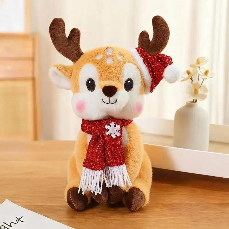 CUDDLESCARF – Encantadora muñeca de peluche navideñ con diseño de dibujos animados Cozey Maison