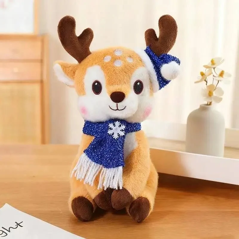 CUDDLESCARF – Encantadora muñeca de peluche navideñ con diseño de dibujos animados Cozey Maison