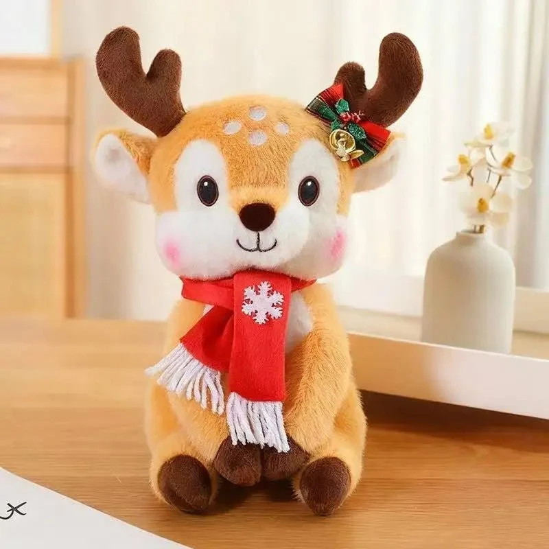 CUDDLESCARF – Encantadora muñeca de peluche navideñ con diseño de dibujos animados Cozey Maison
