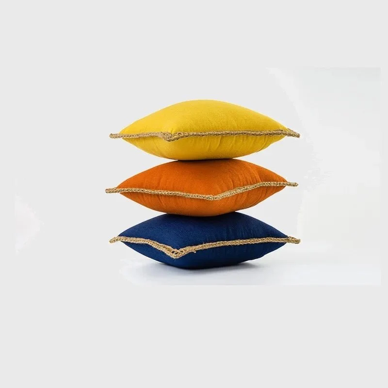 DEKOLIEBE – Cojines decorativos elegantes al estilo francés con diseño de colores vivos Menta Cozey Maison
