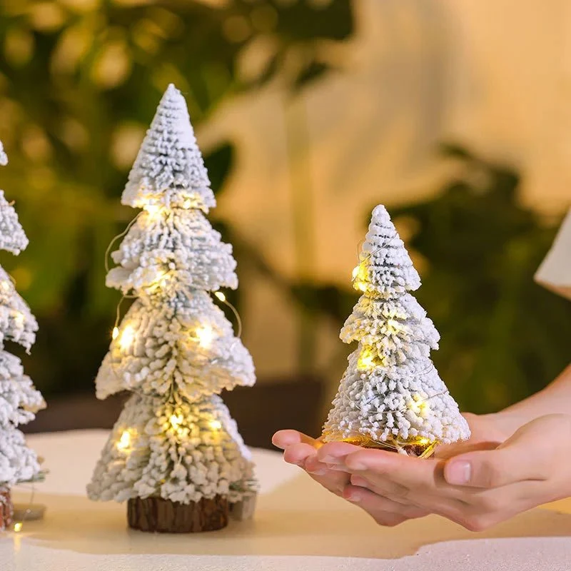 FLOCKCEDAR – Mini cedro afelpado decoración navideñ para decoración festiva Cozey Maison
