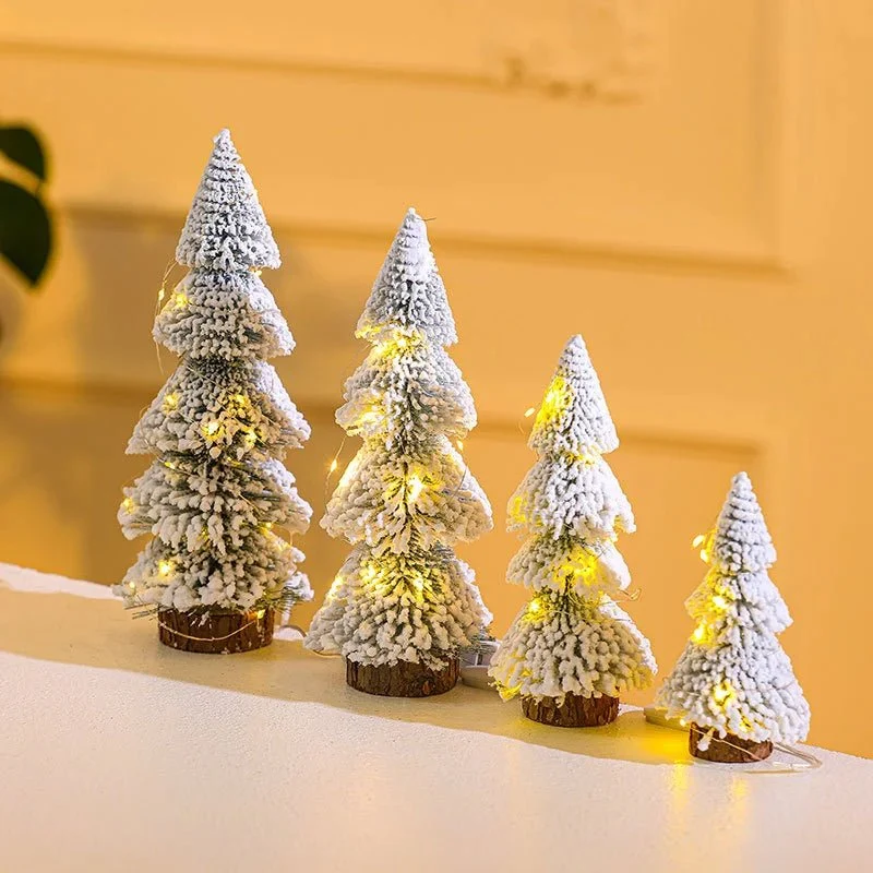 FLOCKCEDAR – Mini cedro afelpado decoración navideñ para decoración festiva Cozey Maison