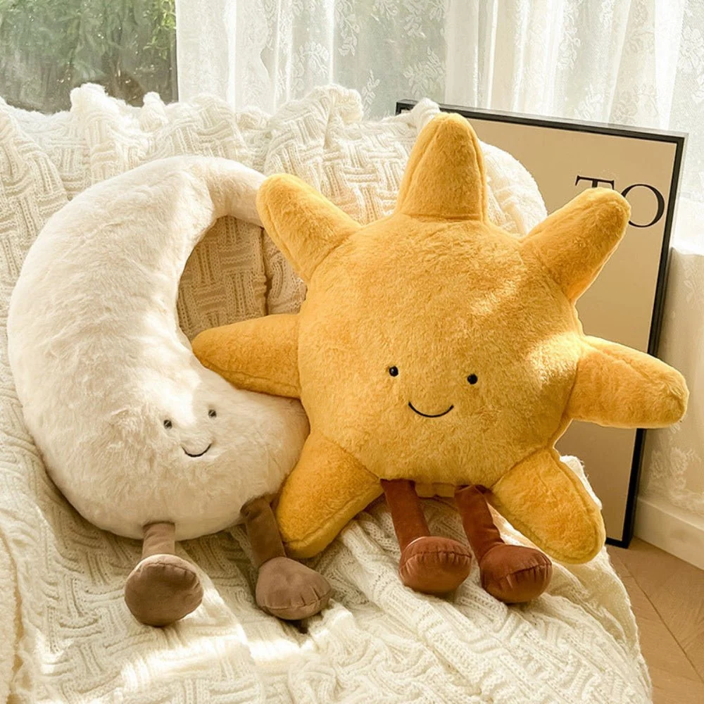 NIMBOSCENE – Cojines decorativos de sol y luna para escenas de hogar tranquilas Cozey Maison