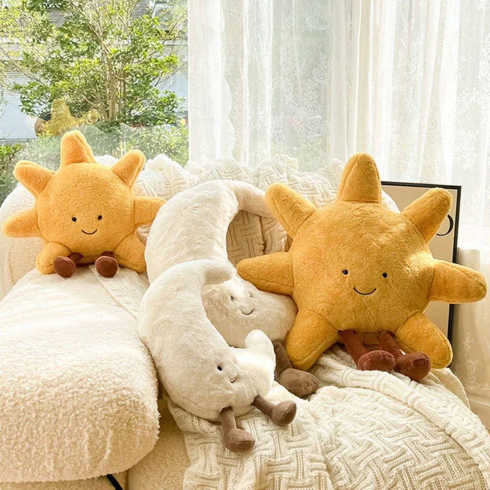 NIMBOSCENE – Cojines decorativos de sol y luna para escenas de hogar tranquilas Cozey Maison