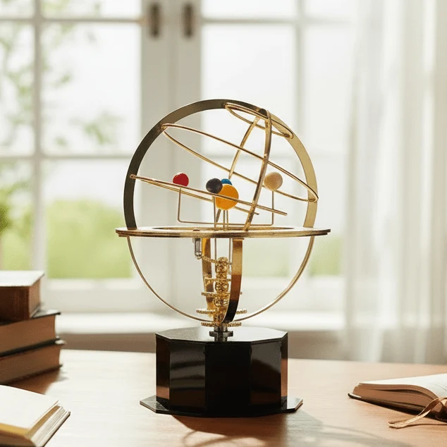NINEORBIT – Expositor del sistema solar de latón con 5 planetas fabricados con precisión Cozey Maison
